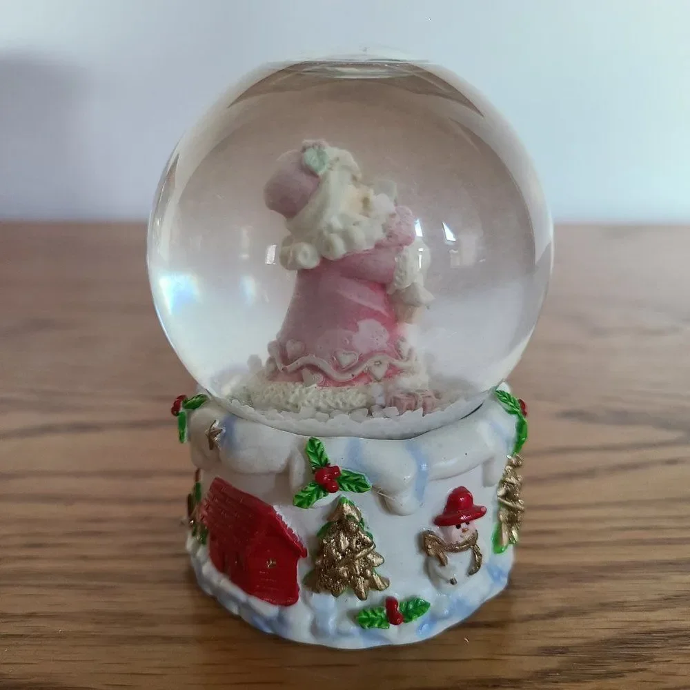 Vintage Christmas Tree Ornaments and Santa Snow Globe Décor Bundle Lot